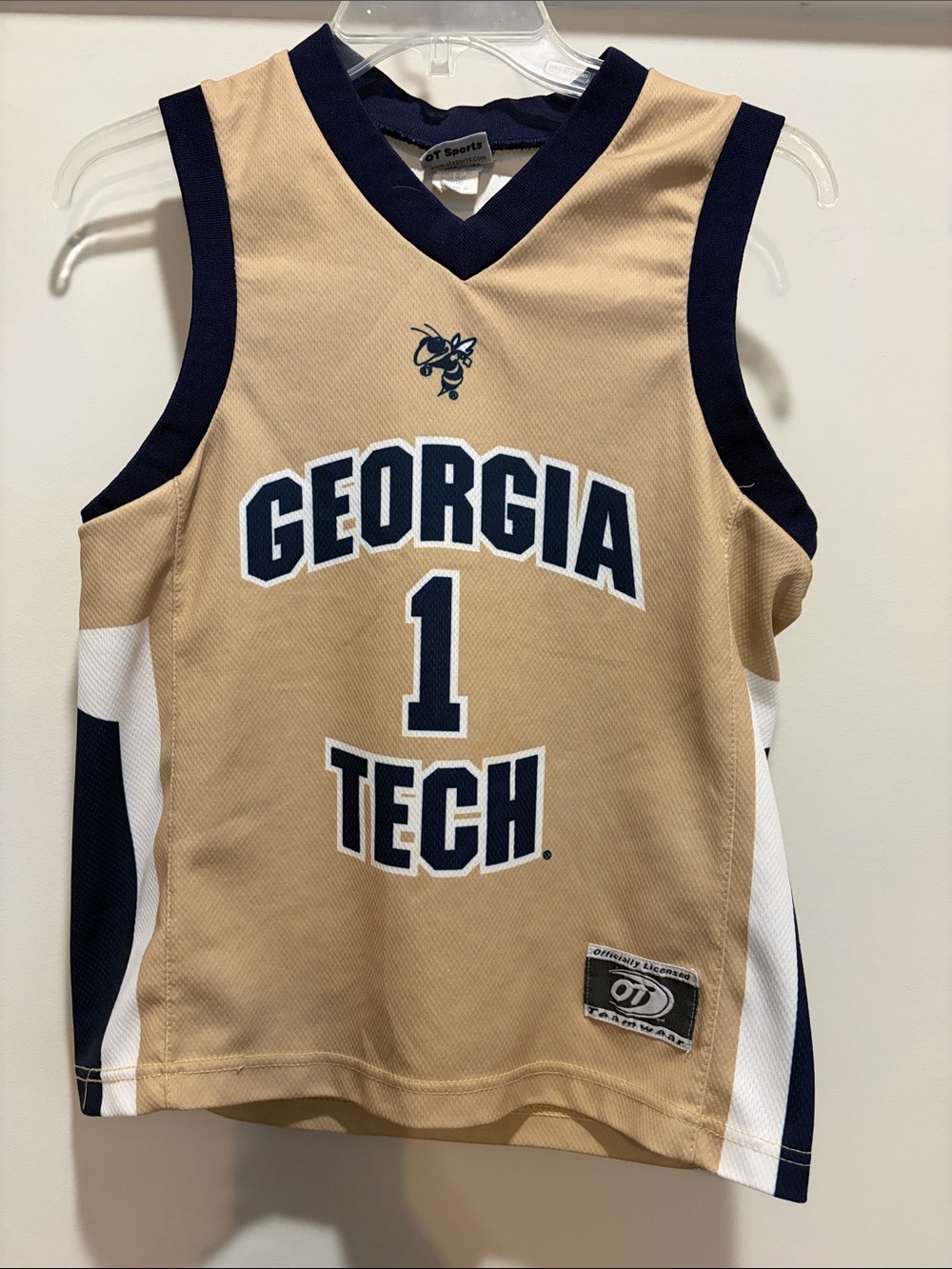 Georgia Tech Youth Gold & Navy Basketball Jersey